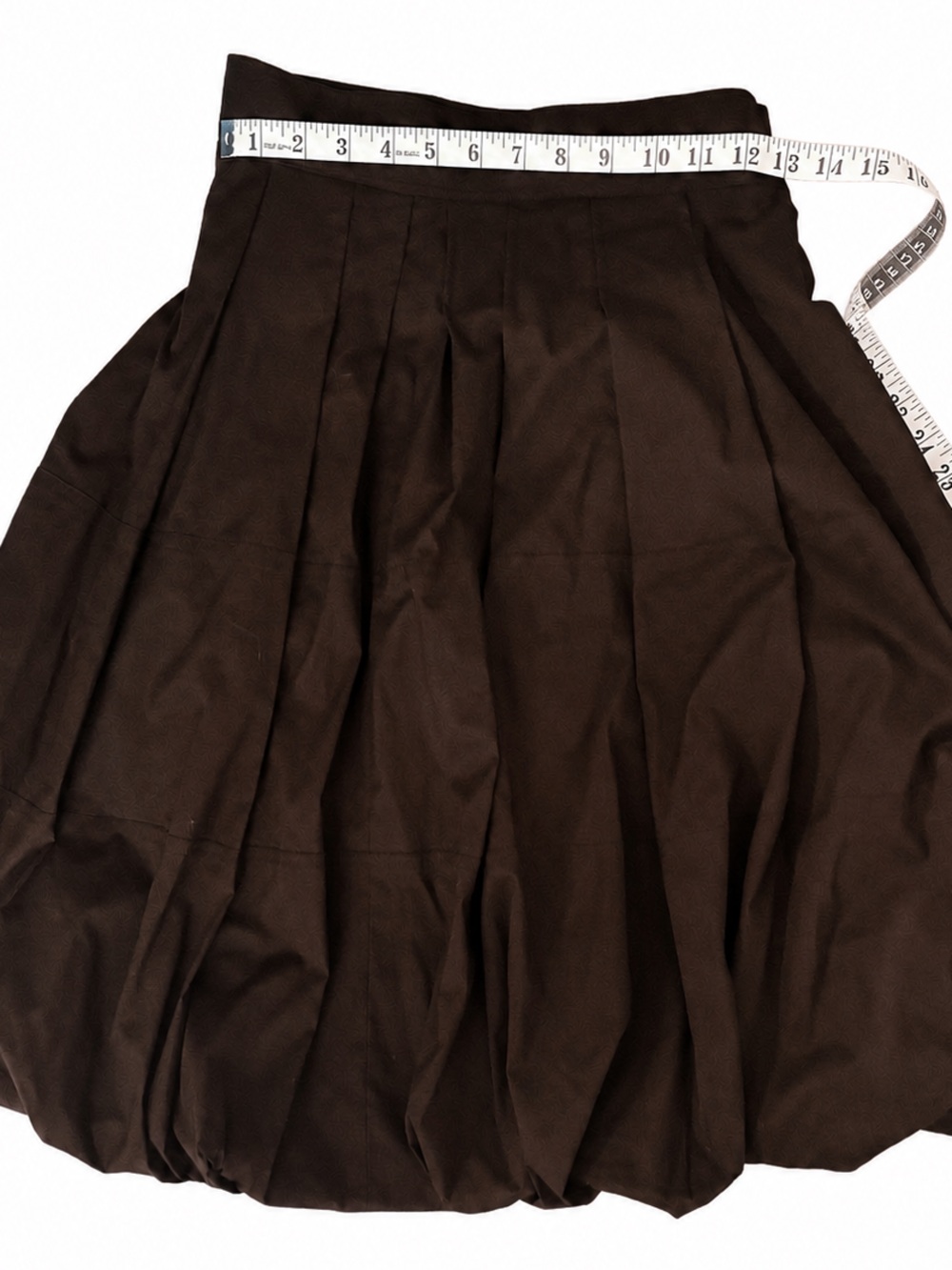 Robert Rodriguez Brown Cotton Blend Bubble Skirt Size 2 - Picture 6 of 9